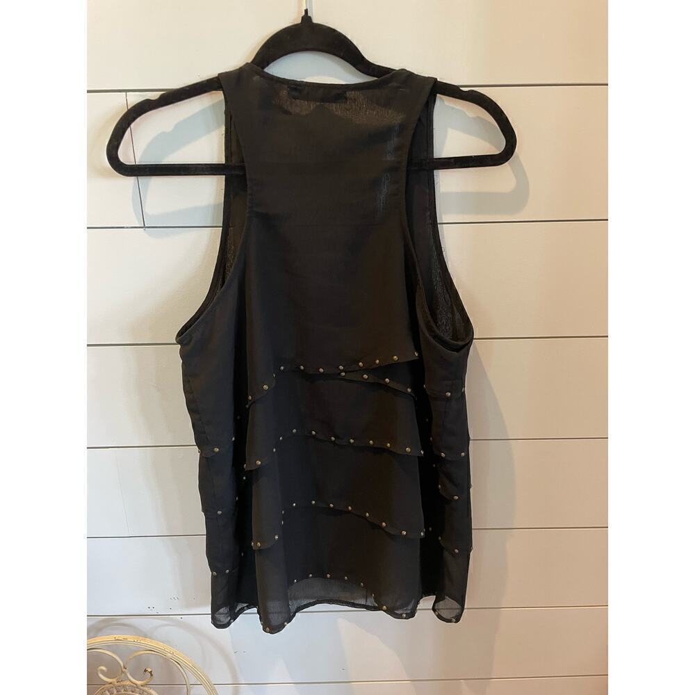 Wish Boutique Ornate Tiered Tank with Necklace,Small - Picture 6 of 8